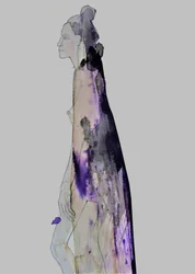 Pensive Draped Woman