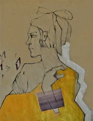 Pensive Yellow Portrait