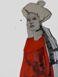 Stylish Red Portrait