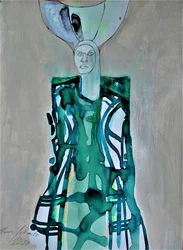 Stylized Green Woman