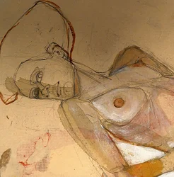 Thoughtful Reclining Woman