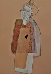 Thoughtful Woman Abstract