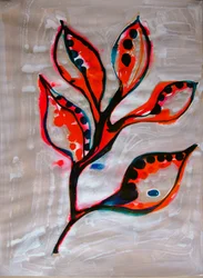 Vibrant Botanical Abstract