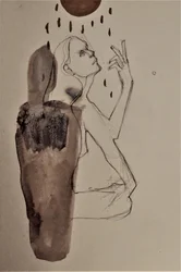 Woman Shadow Contemplation