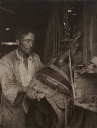 Man with a Saddle, c.1920