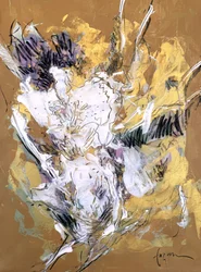 Golden Floral Bloom