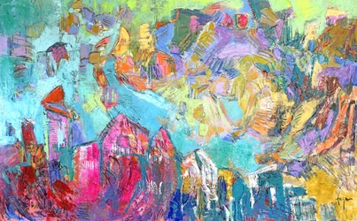 Vibrant City Abstract