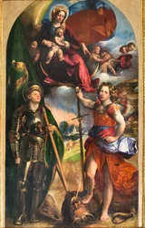 Madonna with Infant Jesus and St George and St Michael Archangel, c.1518