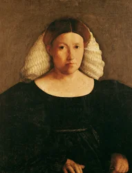 Portrait of a Woman with a White Hairnet