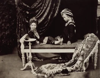 Prince Arthur and Prince Alfred in the costume of Sikh Princes, Osborne