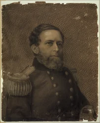 Admiral Andrew H. Foote, Head-and-Shoulders Portrait, in Military Uniform