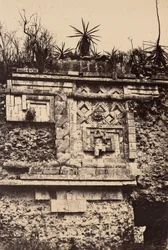 Uxmal, Indian Bas Relief, Nun