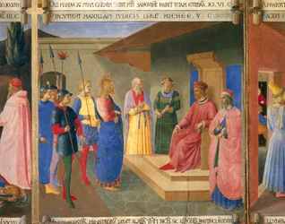 Christ before Caiaphas, detail