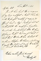 Letter from the Duke of Wellington to General Rowland Hill, 1st February 1828