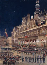 Reception of the Russian Admiral Avellan at City Hall October 19