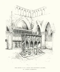 The Shrine of St Alban and Watching Gallery, St Albans Cathedral