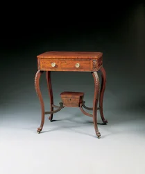 A Classical Carved Work Table