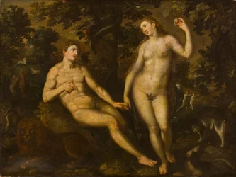Adam and Eve in the Garden of Eden, c.1590-1610