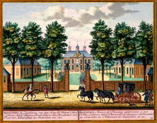 Bekenstein House of Pleasure, from Het Zeganpralent Kennemerlant by Hendrick de Leth and Matthias Brouerius Van Nidek, published c.1700-30