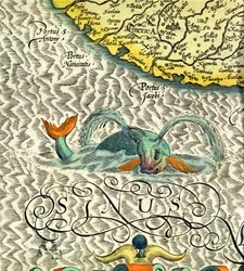 Sea monster (detail)