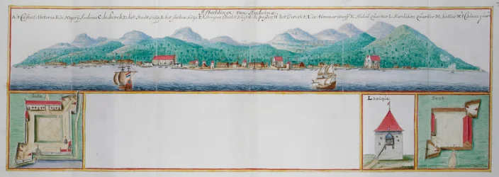Coloured view of Amboyna