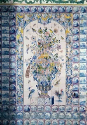 Delft tile panel from the bathroom