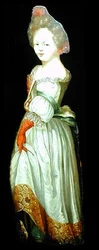 Dummy board figure of a woman