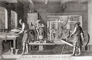 Factory of Abraham van Wylick, Amsterdam Silk Industry