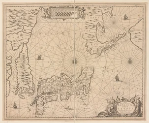 Map of Japan, Nova et accurata Japoniae, Terrae Esonis ac Insularum adjacentium ex nivissima detectione descriptio