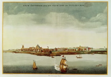 New Amsterdam, c.1650-53 (The Prototype View) used for the frontispiece to Stokes Iconography, vol.1, 1915