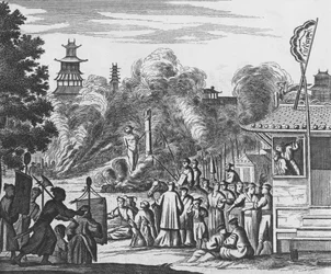 Persecution of Christians in Japan (engraving)