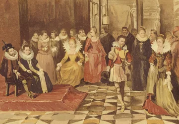 Philip William of Orange and His Wife Eleanor of Bourbon-Conde at a Ball