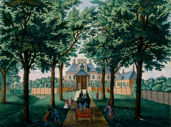 Westerhout House, from Het Zeganpralent Kennemerlant by Hendrick de Leth and Matthias Brouerius Van Nidek, published c.1700-1730