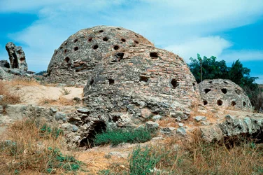 Domes of baths (hammams) of the 14th century