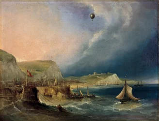The First Balloon Crossing of the English Channel, 7 January 1785