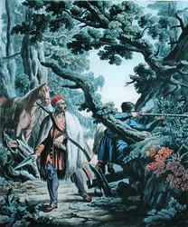 Chechens, engraved by V. Melnikov