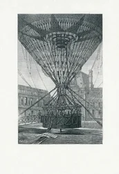 Panoramic Viewing Platform Using a Hot Air Balloon, pub. c.1880