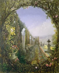 The Trellis Window, Trentham Hall Gardens, from 