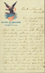 Letter signed E.G. Black, Benton Barracks, Mo., to his parents, sister, and brothers, March 28, 1862