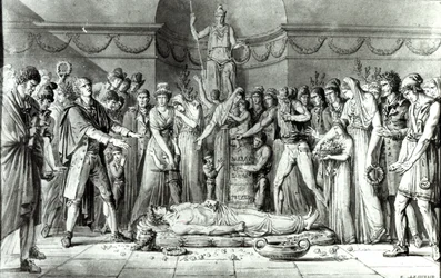 The Funeral of Jean Paul Marat in the Chapel of the Club des Cordeliers (16th July 1793)
