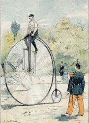 Grand bi with front wheel diameter greater than 1.50 m