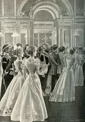 The State Reception at Buckingham Palace: Entrance of the Prince and Princess of Wales, c1897