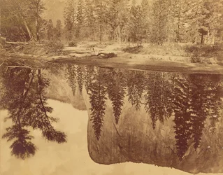 Tutokanula. Valley of the Yosemite. (The Great Chief) - "El Capitan" - Reflected in the Merced
