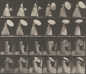 Woman Opening Parasol