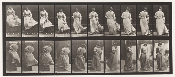 Descending Stairs, Turning Dress Caught, 1885