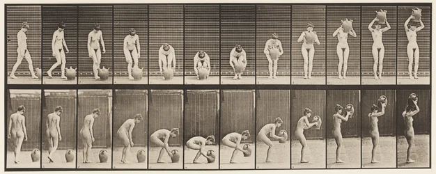 Plate 224. Stooping and Lifting Water Jar to Head