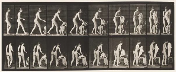 Plate 415. Toilet, Preparing to Put on Clothing