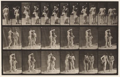 Plate 453. Two Models; Kneels, Drinks from Water-Jar in Hands