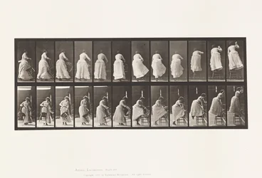 Plate 457. Stepping on Chair, and Reaching Up