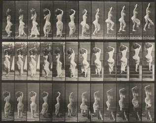 Plate Number 105. Turning and Ascending Stairs, a Water Jar on Left Shoulder